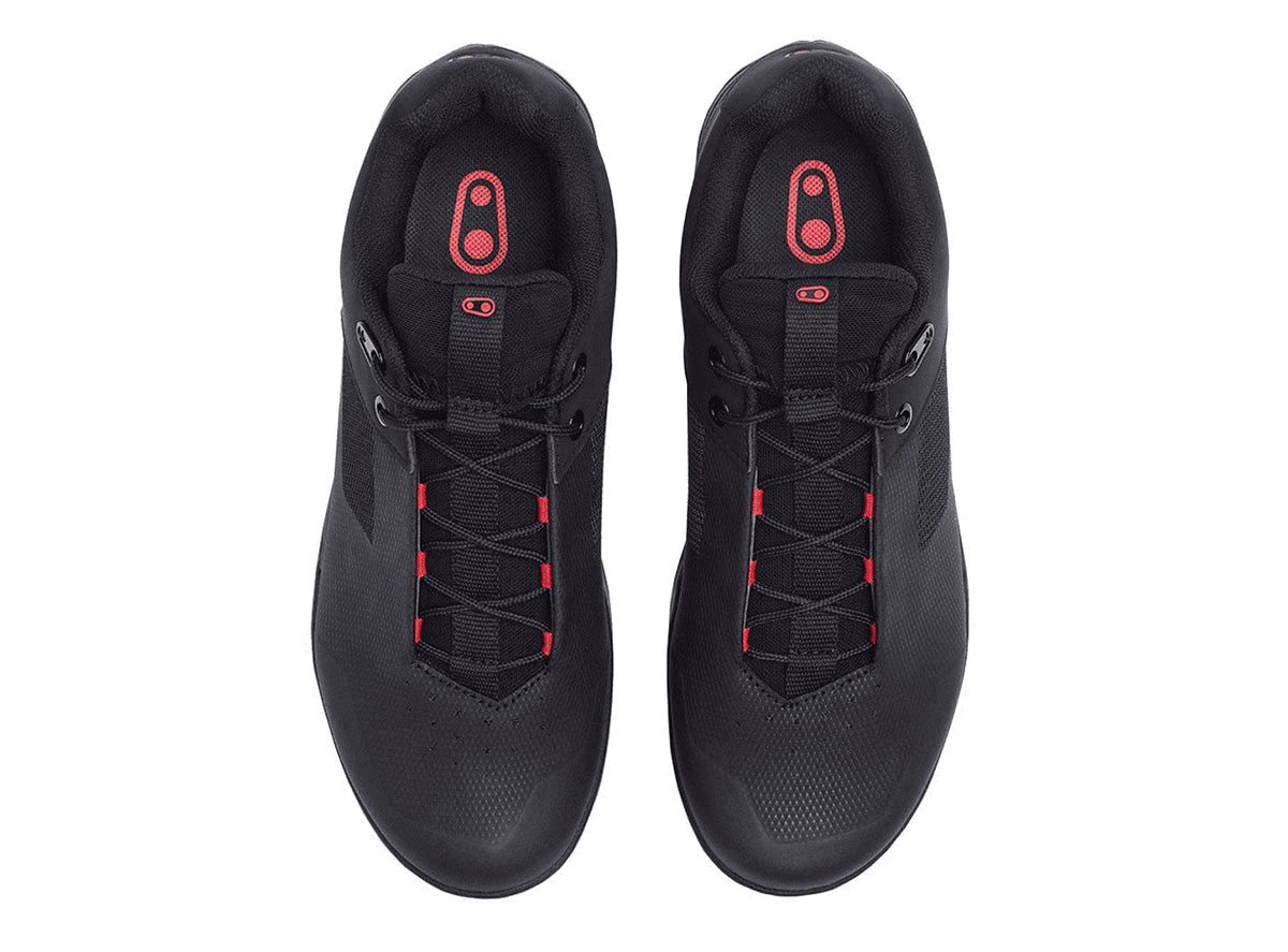 Crank Brothers Mallet Lace MTB Shoe - Black-Red-Black