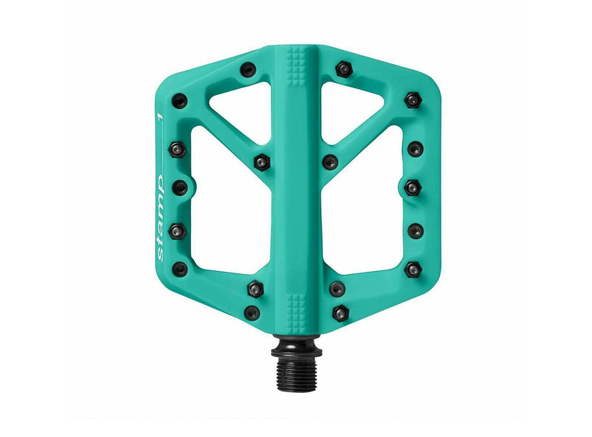 Crank Brothers Stamp 1 Platform Pedals - Turquoise Turquoise Small 