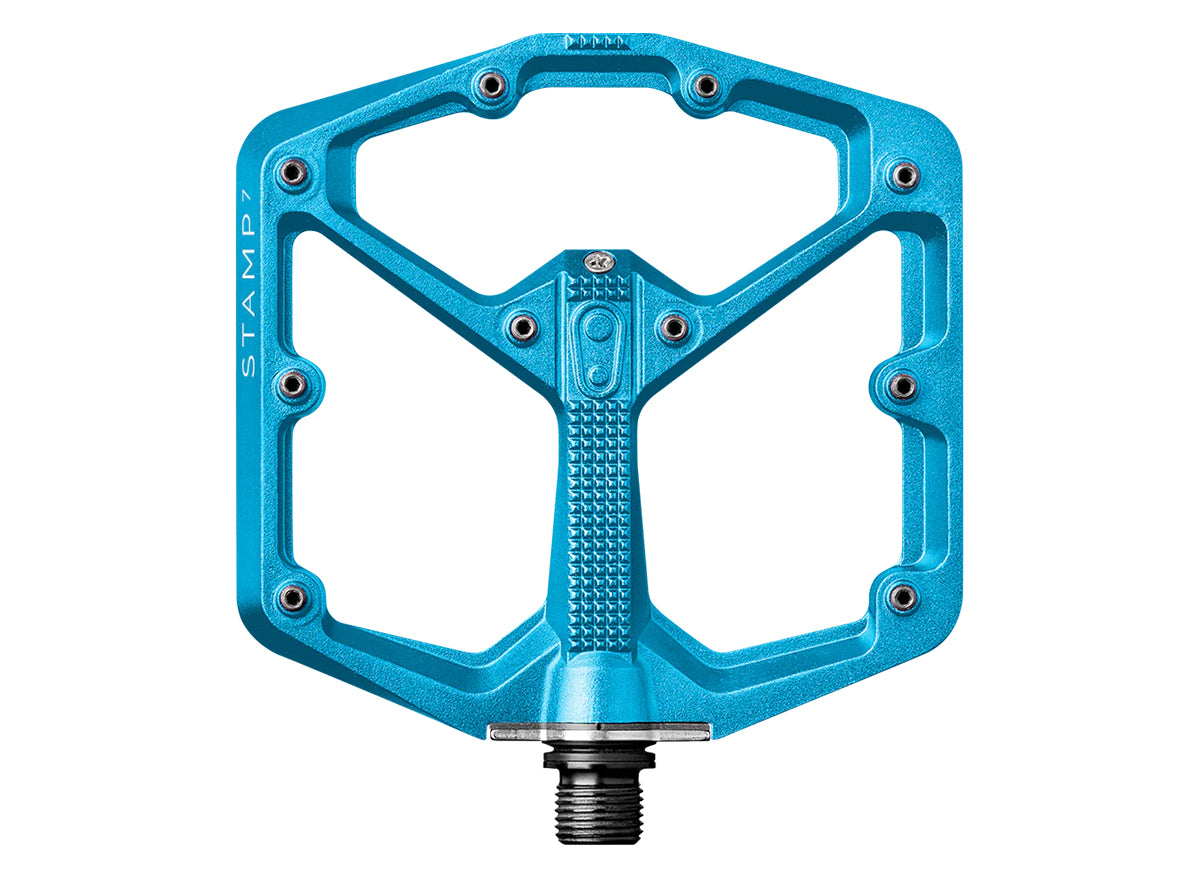 Crank Brothers Stamp 7 Large Platform Pedals - Electric Blue