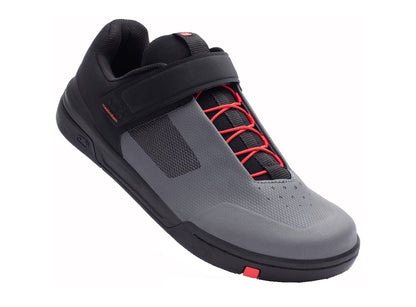 Crank Brothers Stamp Speedlace MTB Shoe - Gray-Red-Black Gray - Red - Black US 5 