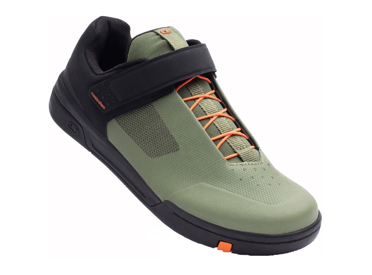 Crank Brothers Stamp Speedlace MTB Shoe - Green-Orange-Black Green - Orange - Black US 5 