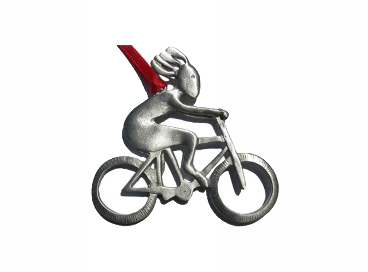 Creatively Yours Kokopelli on Bike Ornament