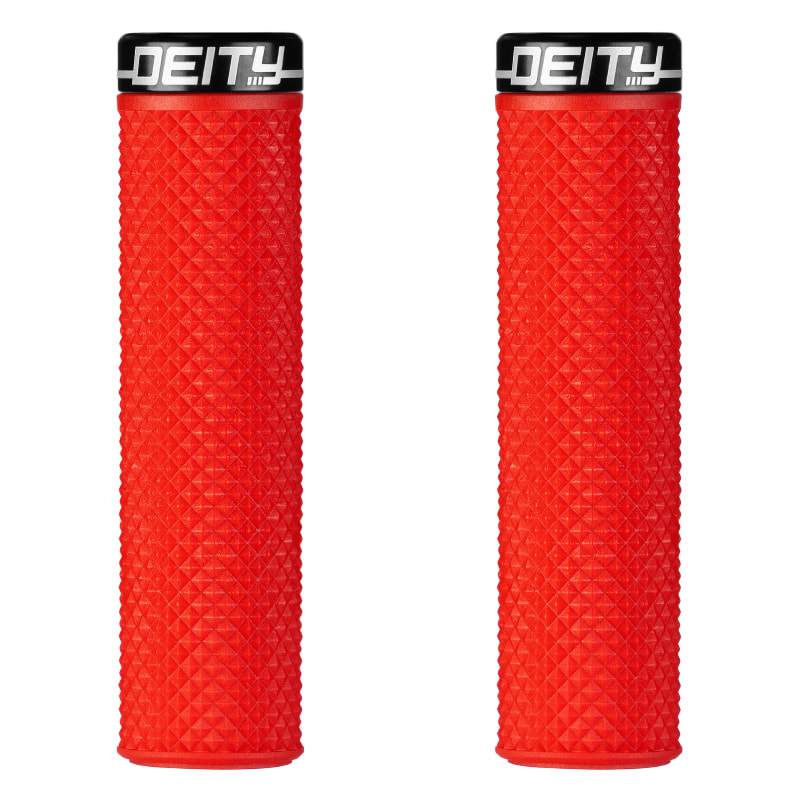 Deity Components Supracush Grips - Red Red  