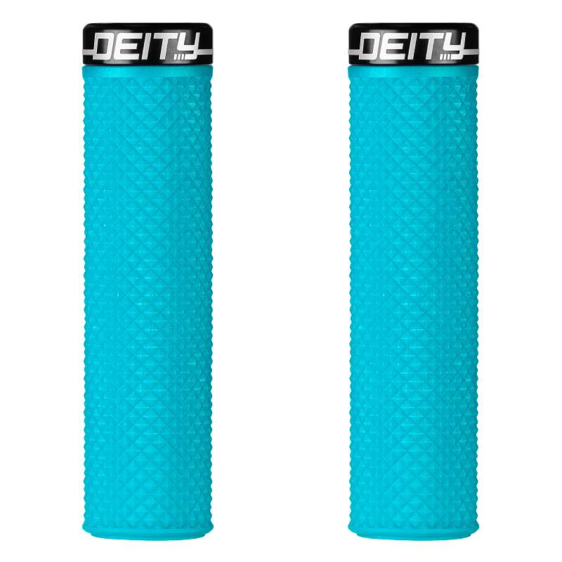 Deity Components Supracush Grips - Turquoise Turquoise  