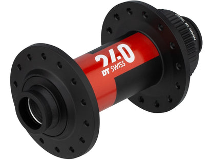 DT Swiss 240 MTB Disc Hub - Front - Centerlock - Black-Red - OEM