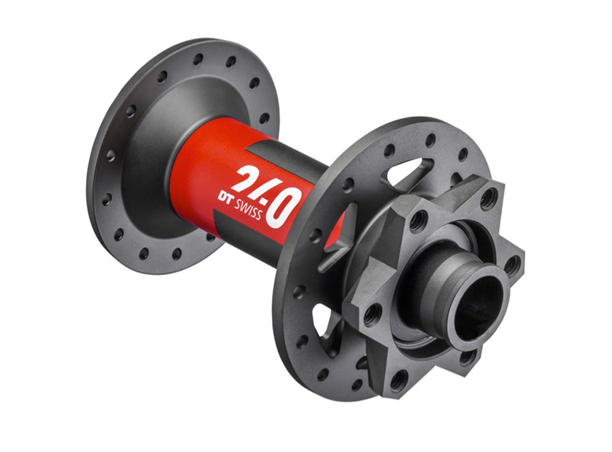 DT Swiss 240s MTB Disc Hub - EXP Boost - Front - Black-Red Black - Red 15x110mm 32h