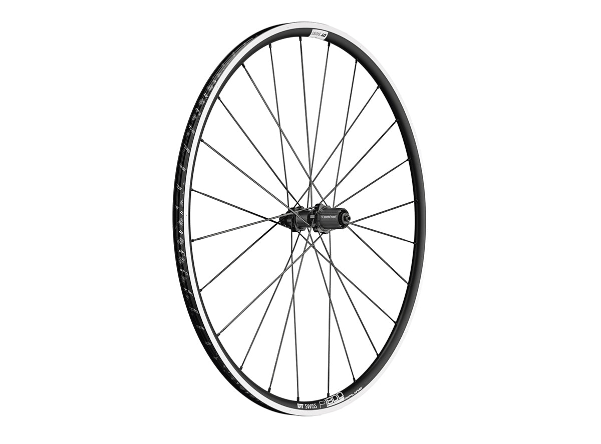 DT Swiss P 1800 Spline 23 700c Road Wheel - Rear - Black Black 10x130mm QR - HG11 