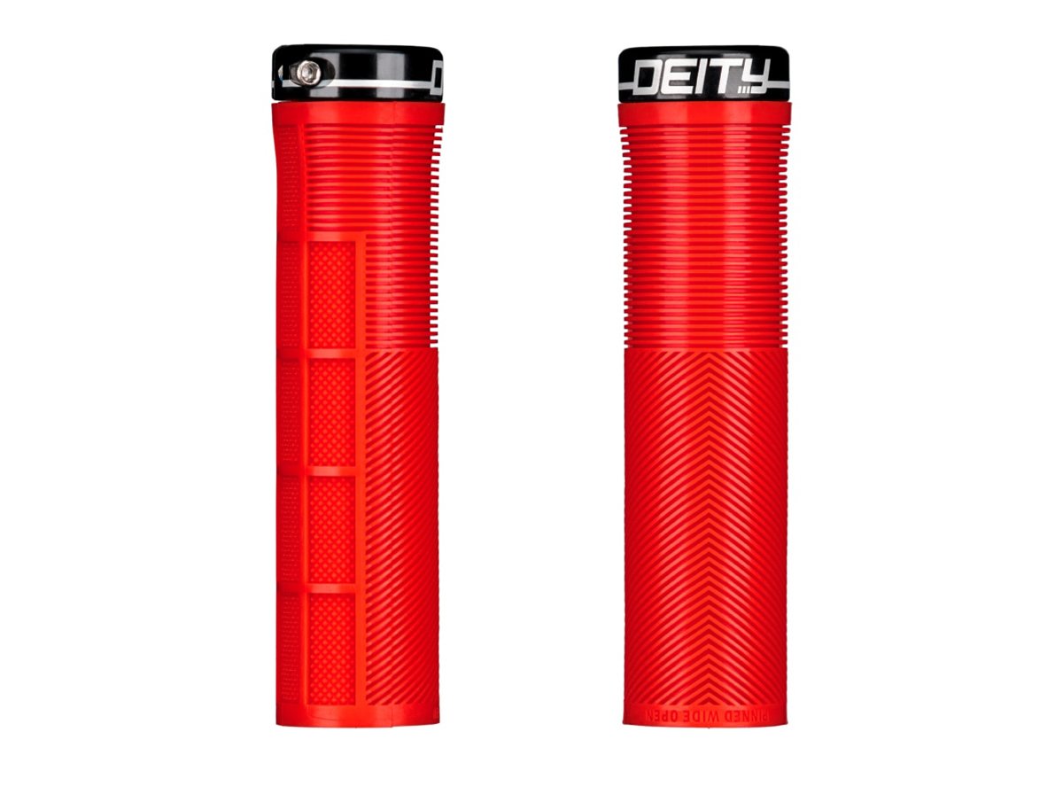 Deity Components Knuckleduster Grips - Red Red  