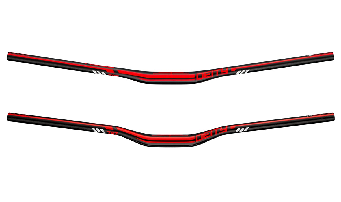 Deity Components Skyline 787 MTB Riser Handlebar Red Cambria Bike