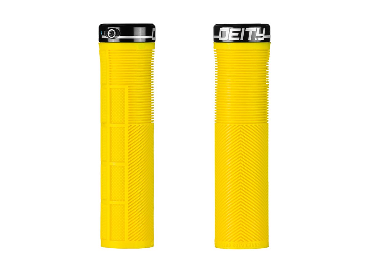 Deity Components Knuckleduster Grips - Yellow Yellow  