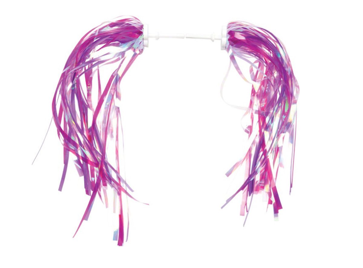 Dimension Kids Bike Streamers - Pink/Purple - Pair - Pink-Purple Pink - Purple  