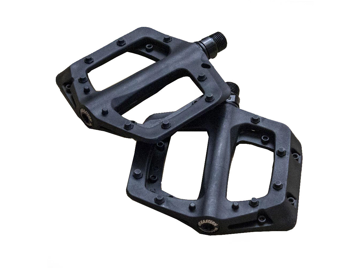 Eastern Linx MTB Flat Pedals - Black Black  