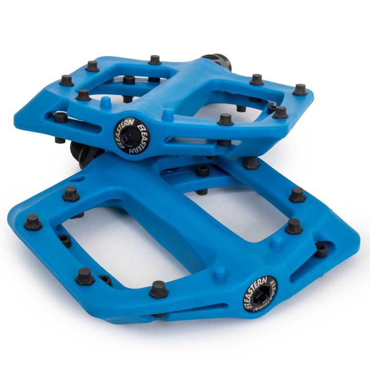 Blue flat sale pedals