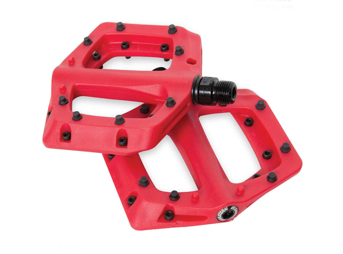 Eastern Linx MTB Flat Pedals - Red Red  