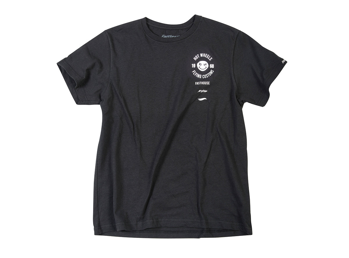 FastHouse Stacked Hot Wheels Tee - Black Black Small 