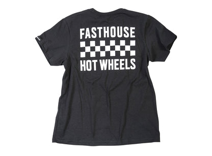 Fasthouse Stacked Hot Wheels Tee - Youth - Black