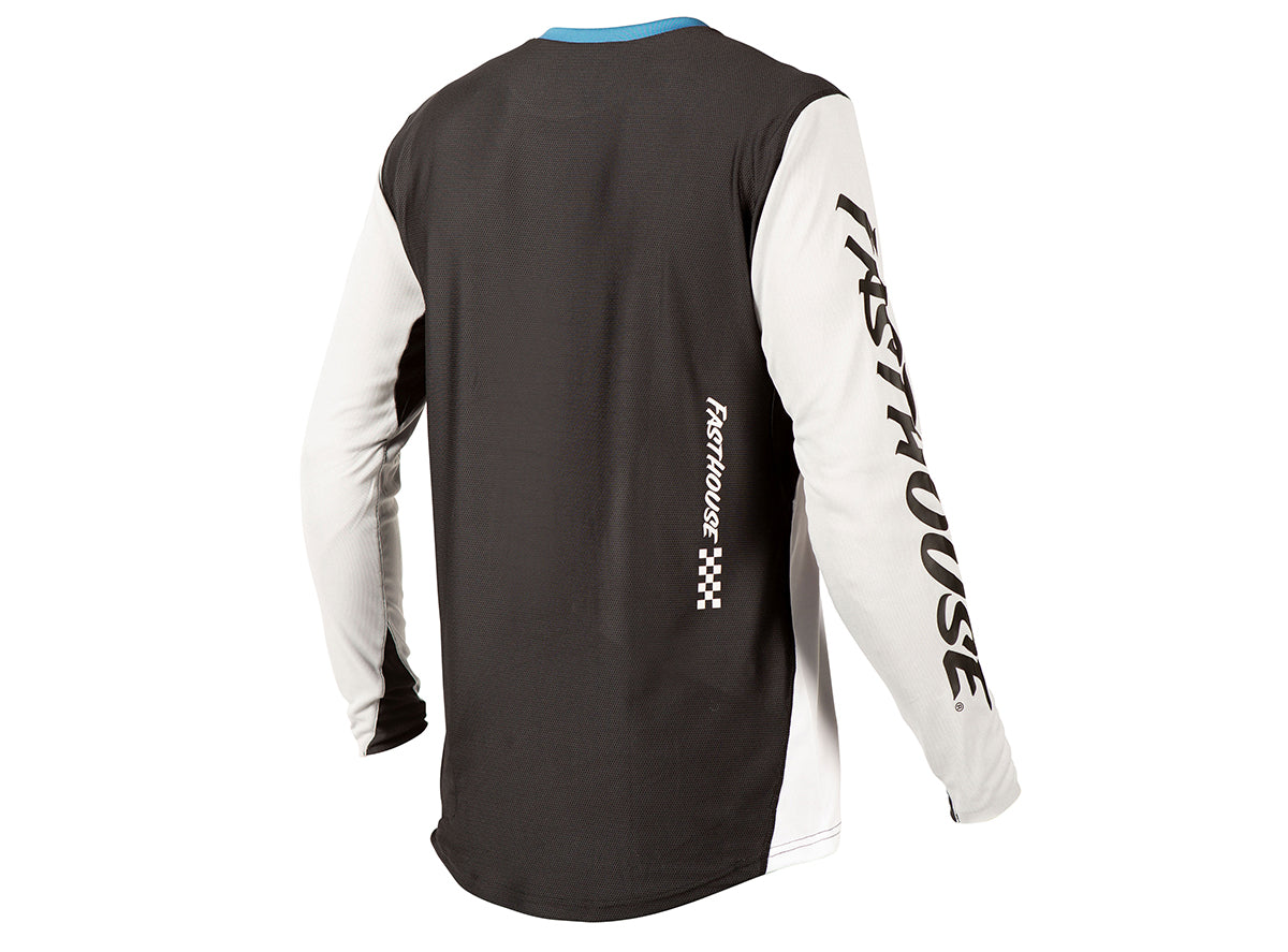 Fasthouse Alloy Kilo Long Sleeve Jersey - Youth - Slate-White