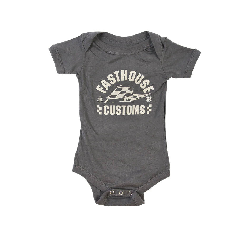 Fasthouse Infant Sprinter Onesie - Infant - Dark Gray - 2022 Dark Gray 03-06 Months 