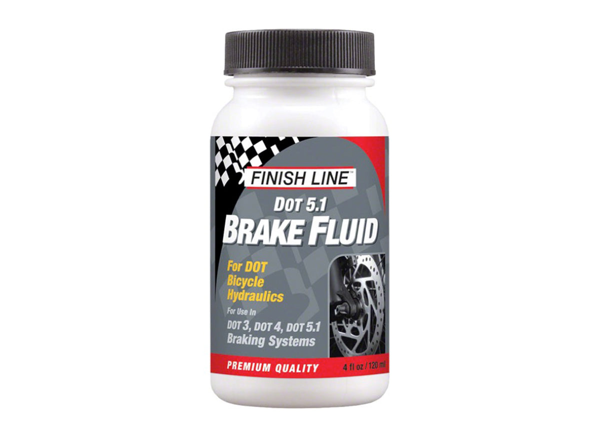 Finish Line DOT 5.1 Brake Fluid White - Red 4oz 