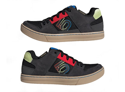 Five Ten Freerider Flat Pedal Shoe - Core Black-Carbon-Pulse Lime - 2022