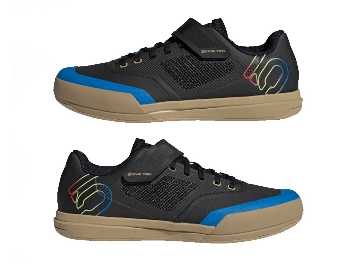 Five Ten Hellcat Pro Clipless MTB Shoe - Core Black-Carbon-Pulse Lime - 2022