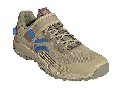 Five Ten Trailcross Clip-In MTB Shoe - Beige Tone-Blue Rush-Orbit Green - 2022