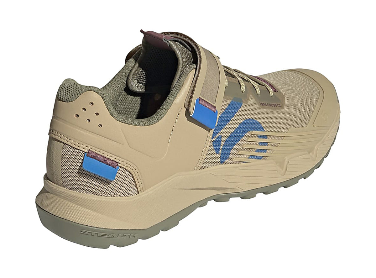 Five Ten Trailcross Clip-In MTB Shoe - Beige Tone-Blue Rush-Orbit Green - 2022