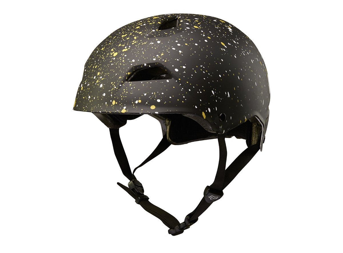 Fox Racing Flight Splatter Dirt Jump Helmet - Black-Gold Black - Gold Small 