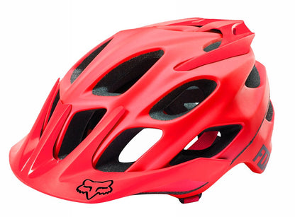 Fox Racing Flux Solids MTB Helmet - Red Red Large/X-Large 