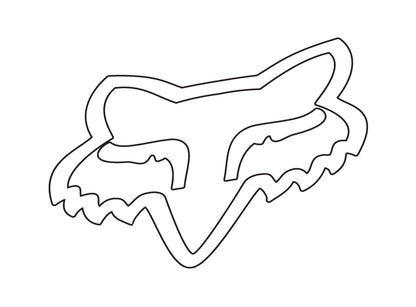 Fox Racing Foxhead TDC Sticker - 28"