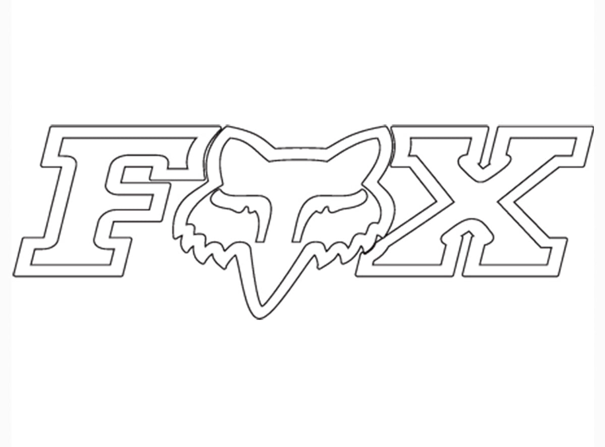 Fox Racing Foxhead X TDC Sticker - 10"