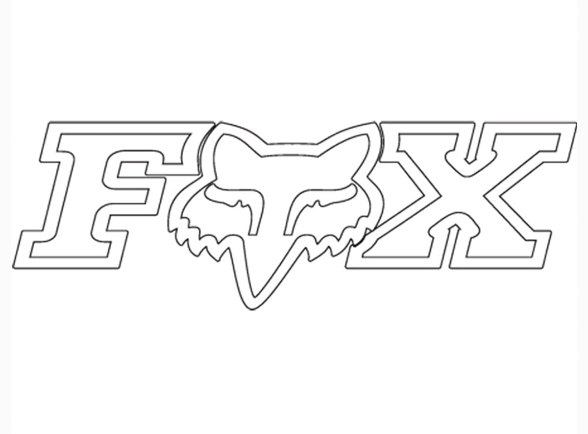 Fox Racing Foxhead X TDC Sticker - 18"