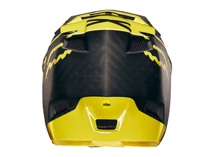Fox Racing Rampage Pro Carbon Moth Full Face Helmet - Black-Yellow Black - Yellow Small 