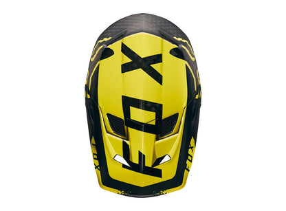 Fox Racing Rampage Pro Carbon Moth Full Face Helmet - Black-Yellow