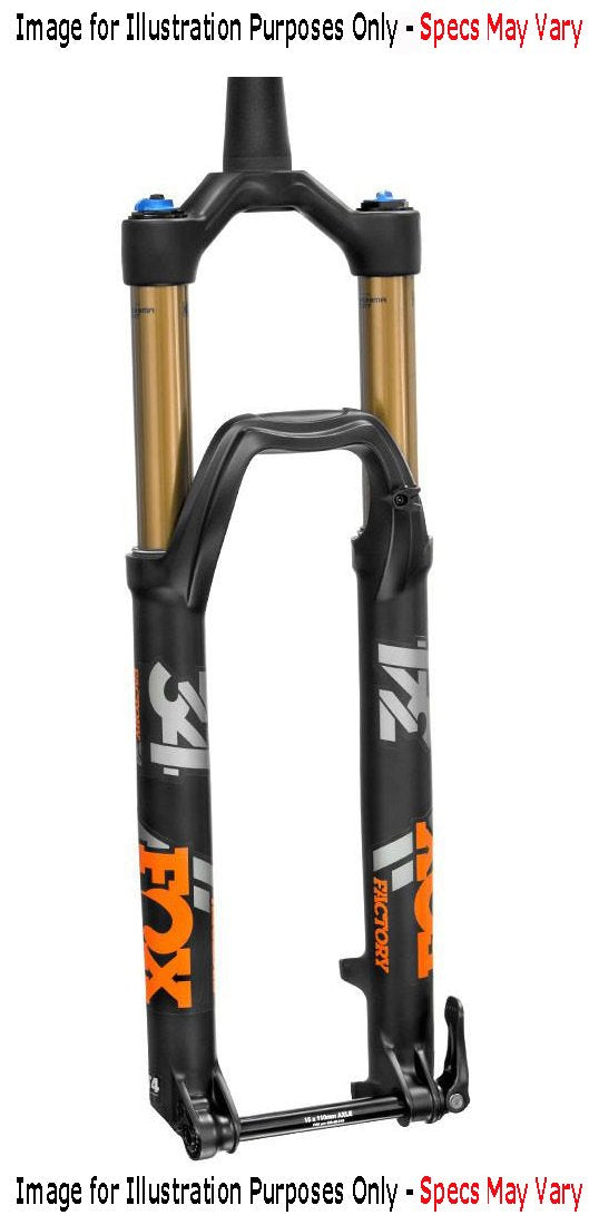 Fox Suspension 34 Float 130 Factory 29" 15QRx110 - Matt Black-Orange Logo - 2018 Matt Black - Orange Logo 1.5" Tapered Kashima Finish - 3 Pos-Adj - FIT4 - 51mm