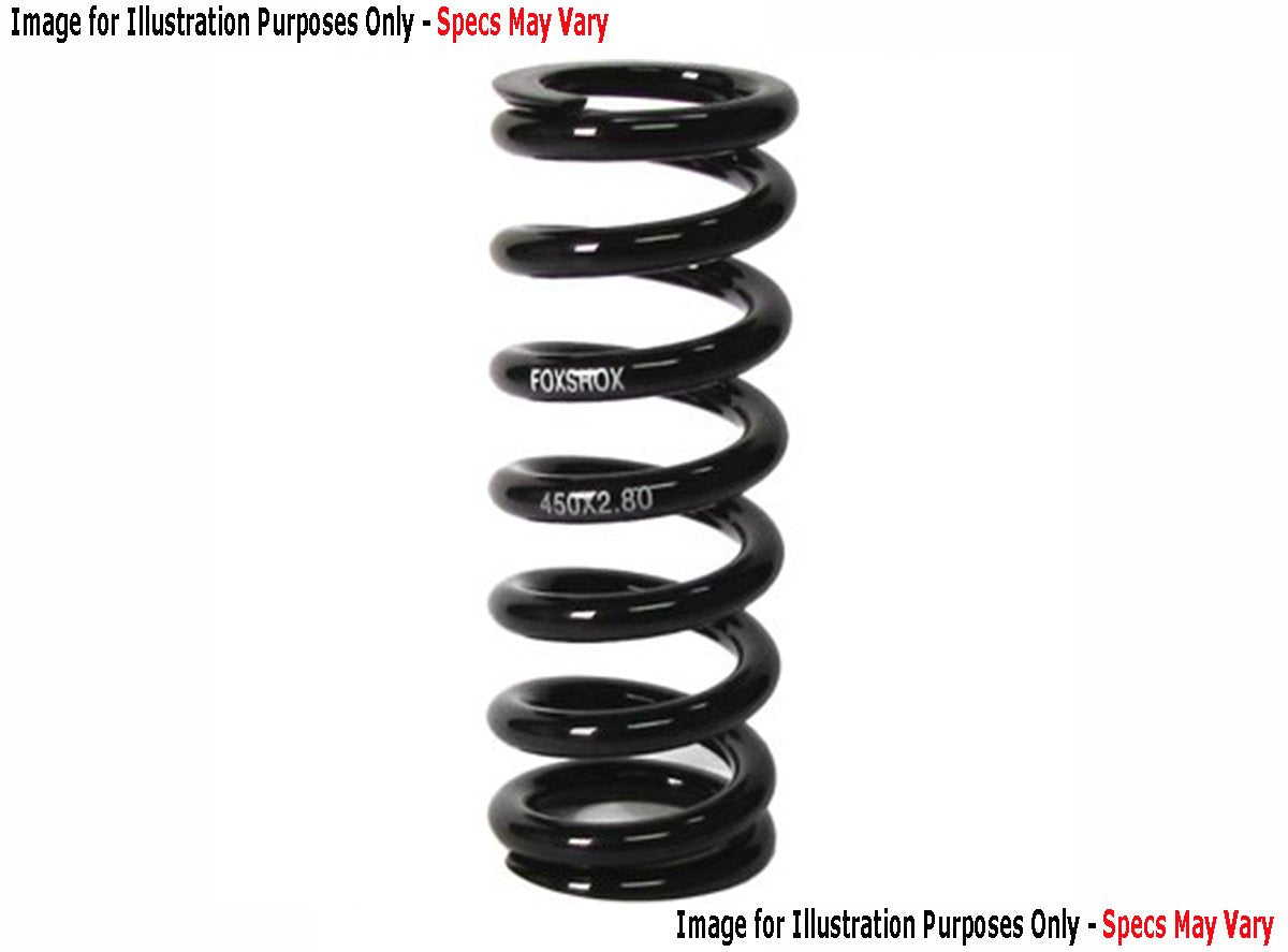 Fox Suspension Rear Spring (Standard) - 3.50" Stroke - Black - 2018 Black 3.5" Stroke N/A - Steel - 150 lbs