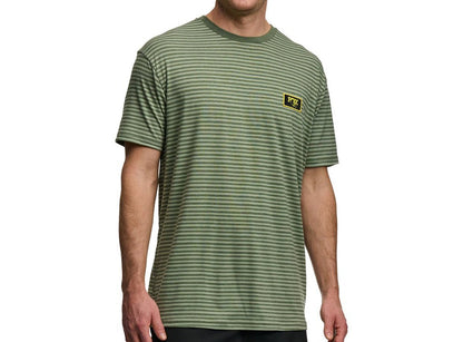 Fox Factory Striped Short Sleeve Tee - Green - 2021 Green Small 