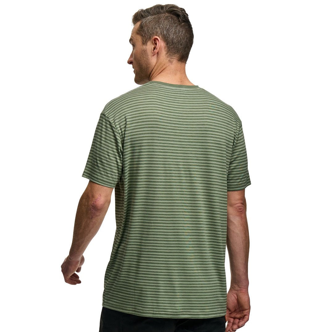 Fox Factory Striped Short Sleeve Tee - Green