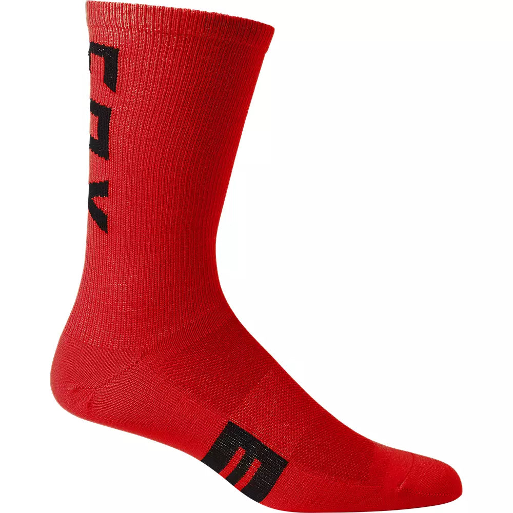 Fox Racing 8" Flexair Merino Sock - Flo Red - 2022 Flo Red Small/Medium 