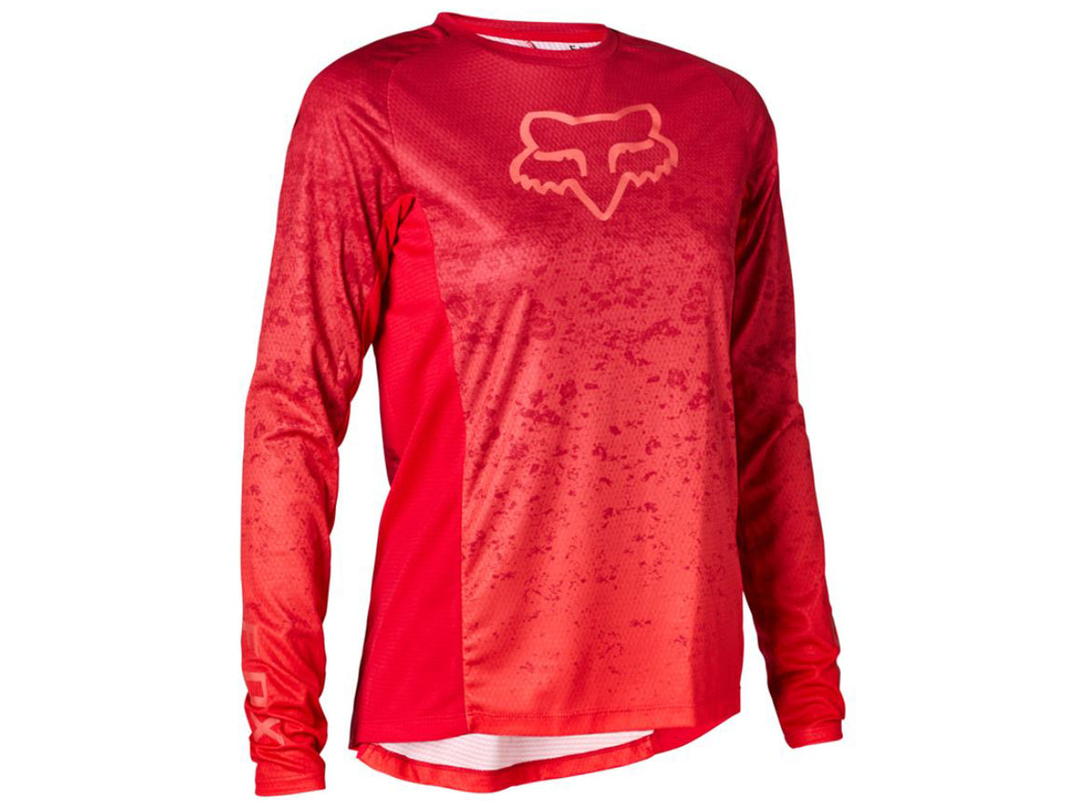 Fox Racing Defend Long Sleeve Jersey - Lunar Capsule - Womens - Berry Punch - 2021 Berry Punch X-Small 