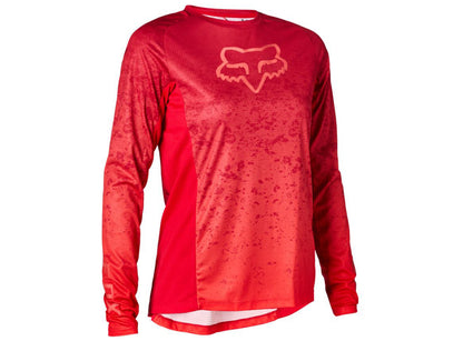 Fox Racing Defend Long Sleeve Jersey - Lunar Capsule - Womens - Berry Punch - 2021 Berry Punch X-Small 