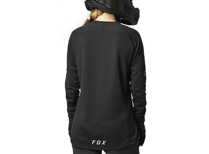 Fox Racing Defend Long Sleeve MTB Jersey - Womens - Black - 2021