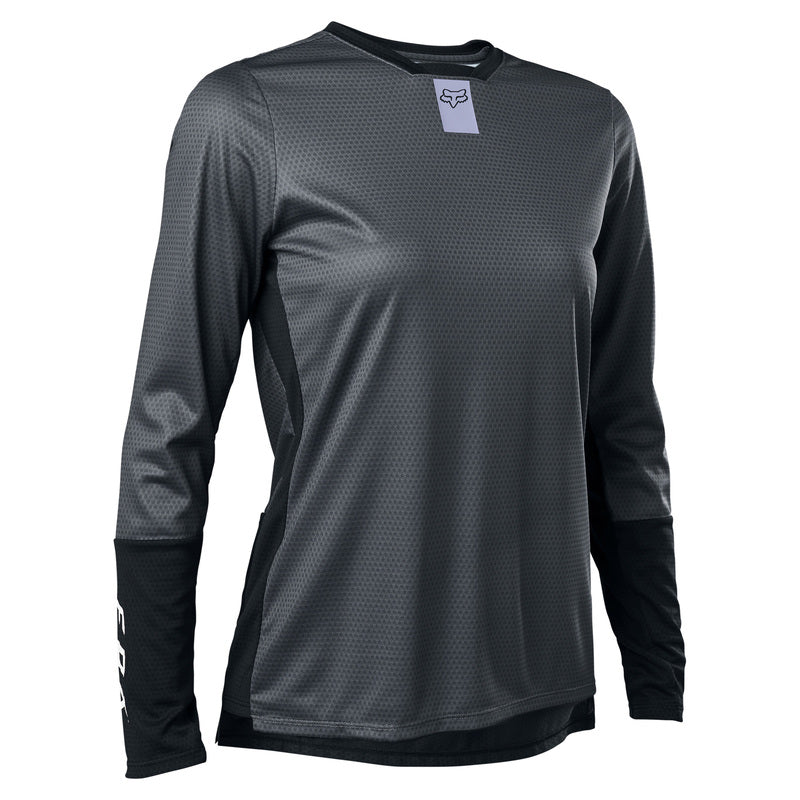 Fox Racing Defend Long Sleeve MTB Jersey - Womens - Dark Shadow - 2022 Dark Shadow X-Small 