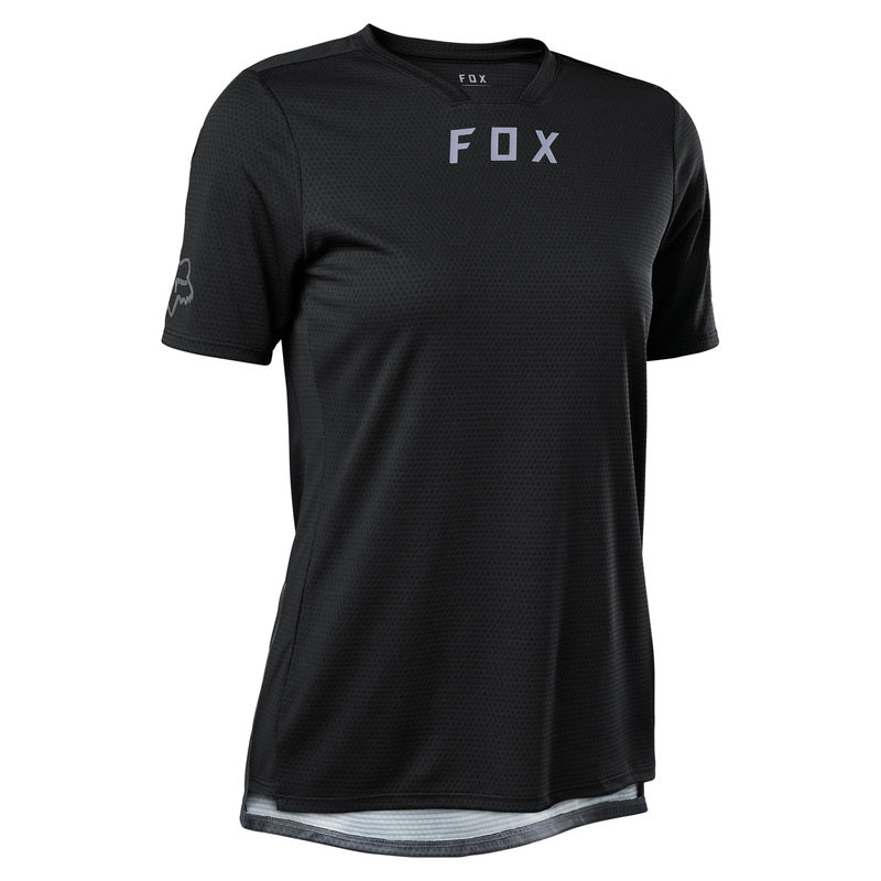 Fox Racing Defend Short Sleeve MTB Jersey - Womens - Black - 2022 Black X-Small 