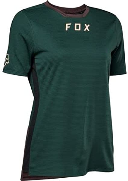 Fox Racing Defend Short Sleeve MTB Jersey - Womens - Emerald - 2022 Emerald X-Small 