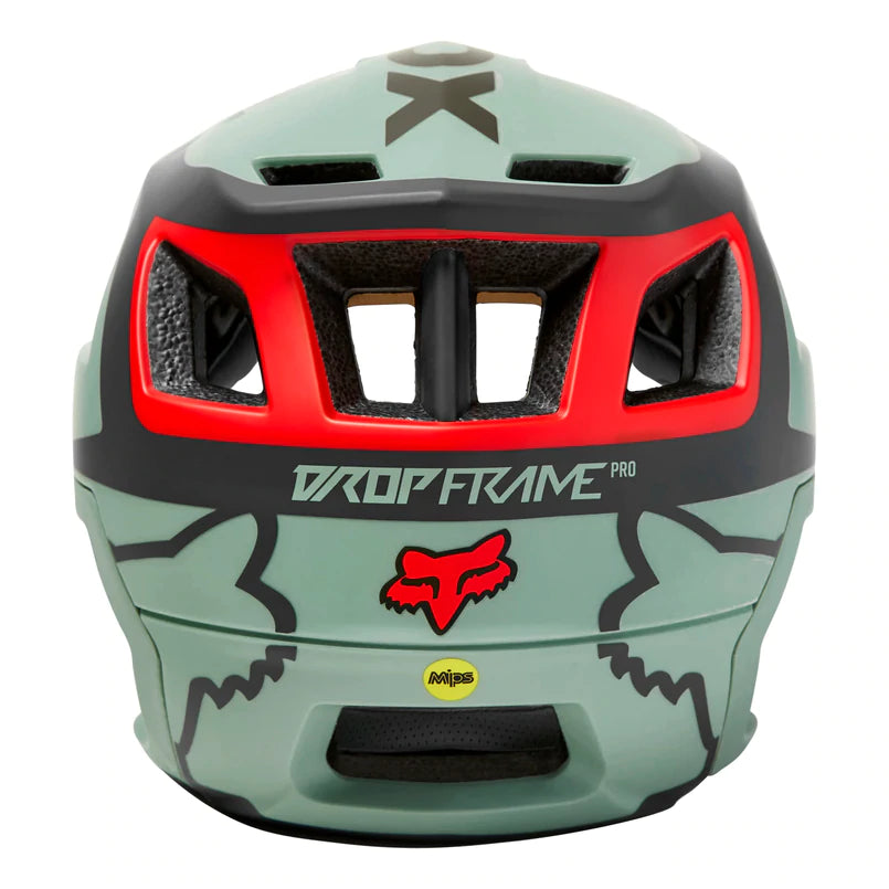 Fox Racing Dropframe Pro Divide MTB Helmet - Eucalyptus