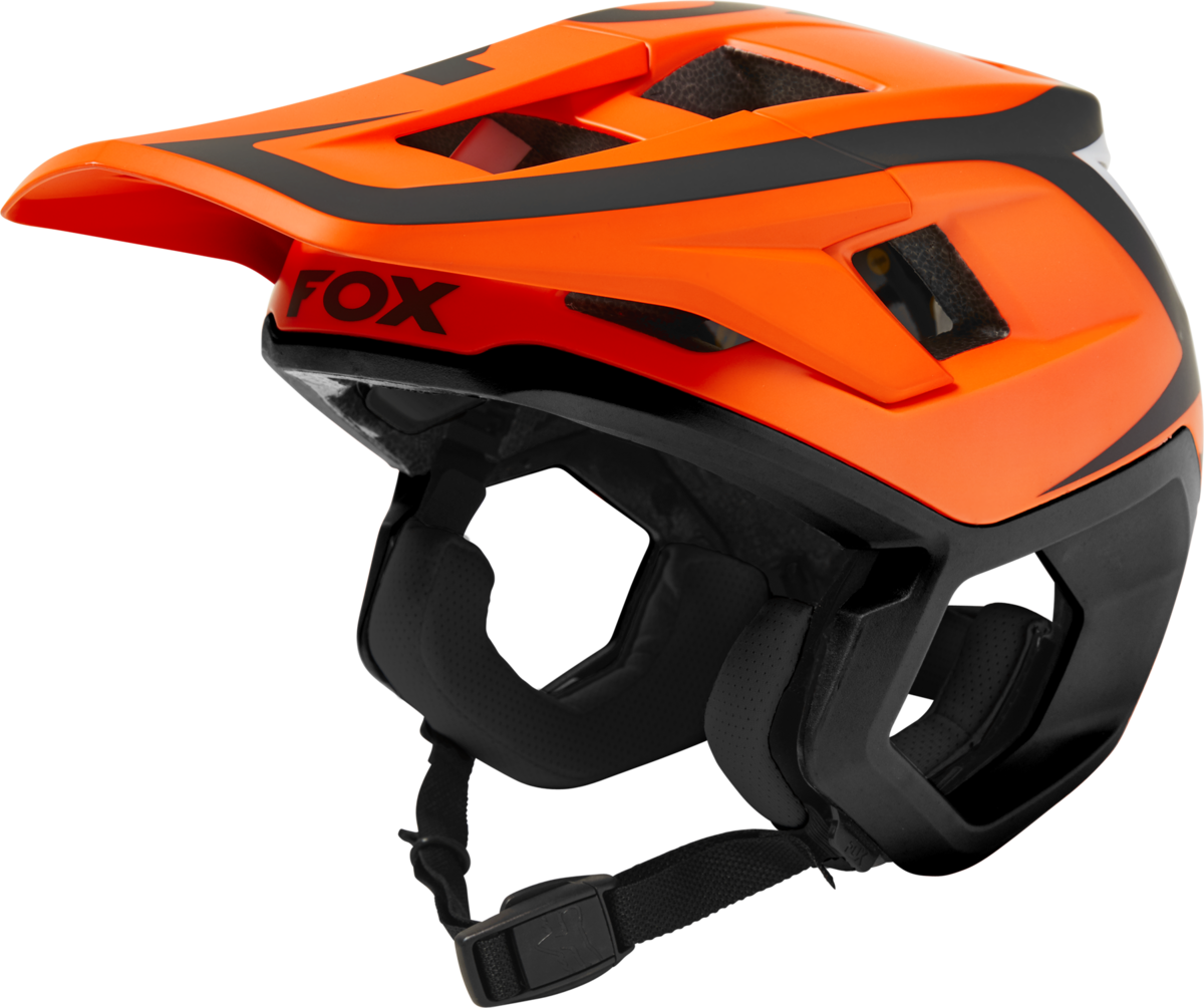 Fox Racing Dropframe Pro Divide MTB Helmet - Flo Orange - 2022 Flo Orange Small 