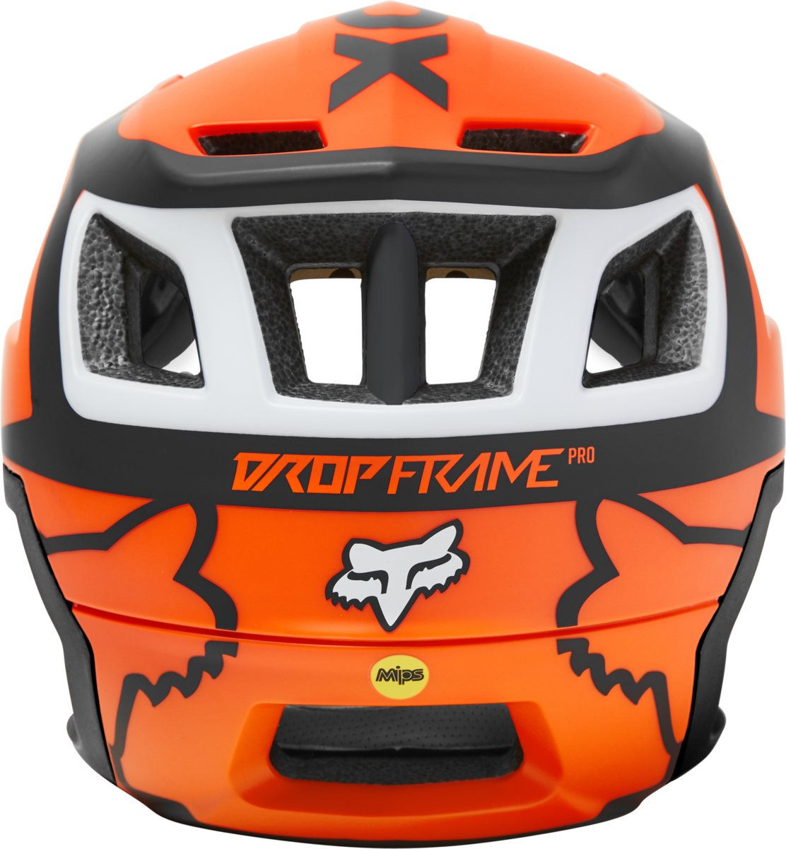 Fox Racing Dropframe Pro Divide MTB Helmet - Flo Orange - 2022