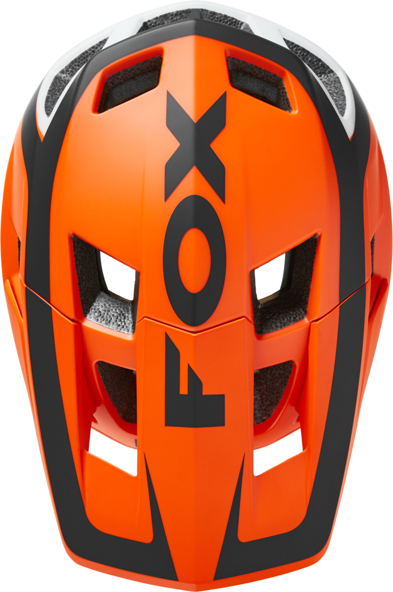 Fox Racing Dropframe Pro Divide MTB Helmet - Flo Orange - 2022