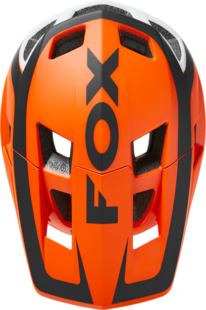 Fox Racing Dropframe Pro Divide MTB Helmet - Flo Orange - 2022